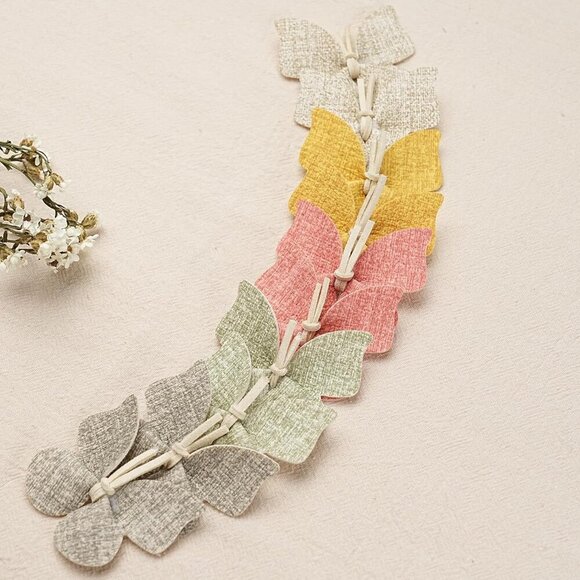 Butterfly Hair Clips Leather Bow Alligator Hair Accessories for Girls Women
